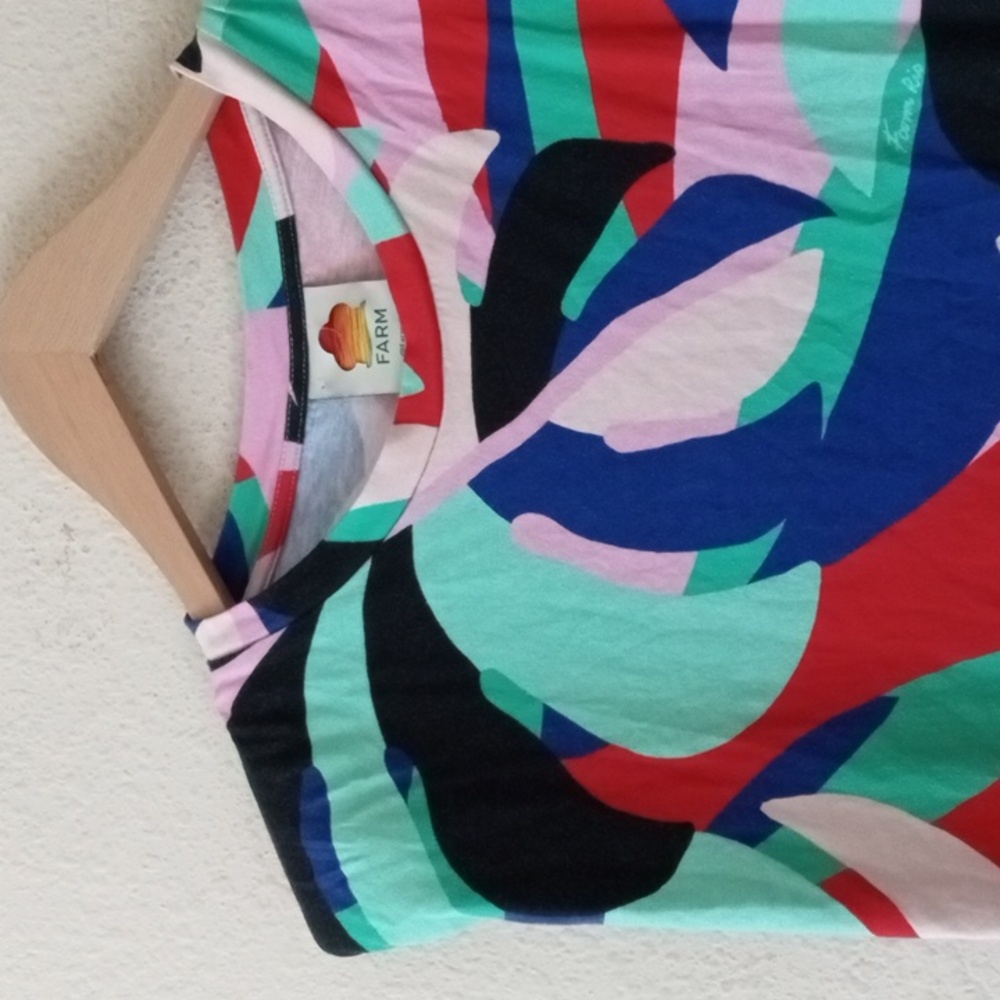 FARM Rio Colorful Abstract Midi Dress - Picture 6 of 11